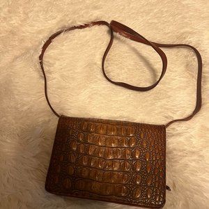 Brahmin brown crossbody bag